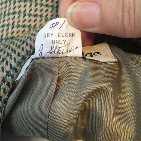 Breckenridge Vintage 80s Womens Tan Rayon Oversized Blazer sz 12, 42 bust Jacket - Picture 10 of 10